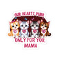 Mother's Day Sticker Our Hearts Purr Only For You, Cat Lady Gift, Cute Cat Lovers Sticker, Waterproof Vinyl Sticker, Happy Mother's Day Gift