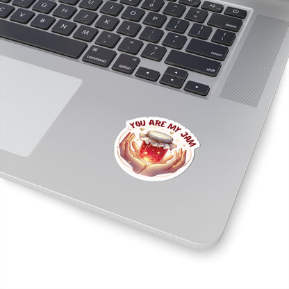 You Are My Jam Sticker, Adorable Love Sticker, Cute Food Pun Sticker, Gift For Foodie, Sweet Romantic Sticker, Scrapbook Laptop Sticker Planner