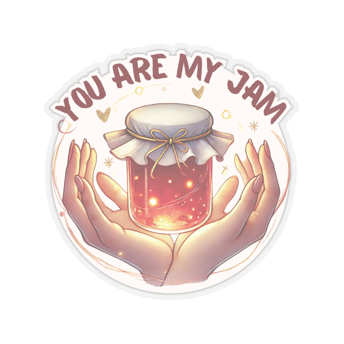 You Are My Jam Sticker, Adorable Love Sticker, Cute Food Pun Sticker, Gift For Foodie, Sweet Romantic Sticker, Scrapbook Laptop Sticker Planner