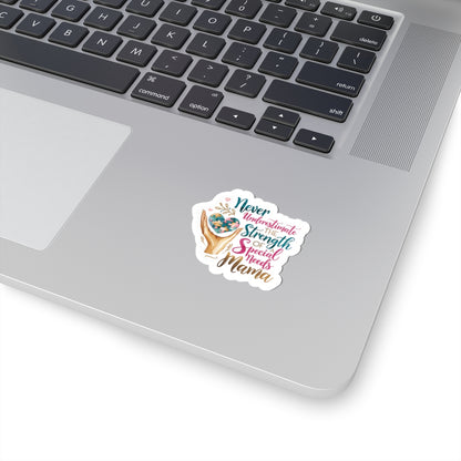 Special Needs Mama Kiss-Cut Stickers, Disability and Autism Awareness Decal Label Laptop, Mother's Day Gift