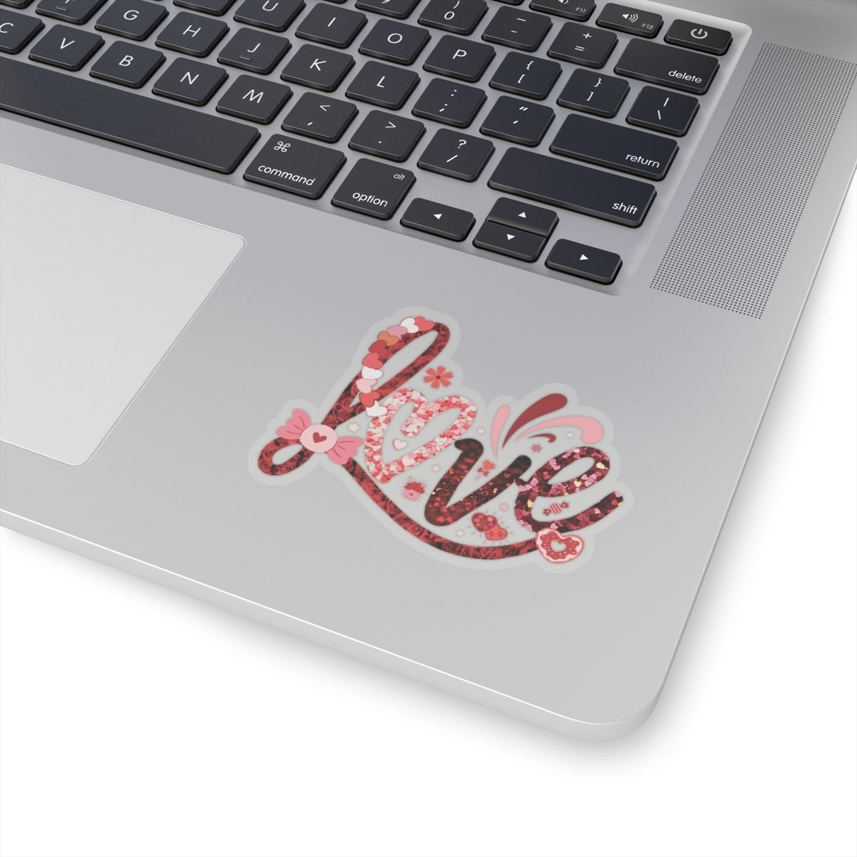 Love Sticker, Valentine's Day Gift, Colorful Heart Candy Vinyl Decal, Romantic Cute Quote, Waterproof Kiss Cut Laptop Scrapbook Water Bottle