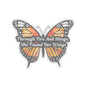 Butterfly Sticker, Through Fire And Stings She Found Her Wings Inspirational Quote, Vinyl Decal Empowerment Gift Resilience Feminine Power