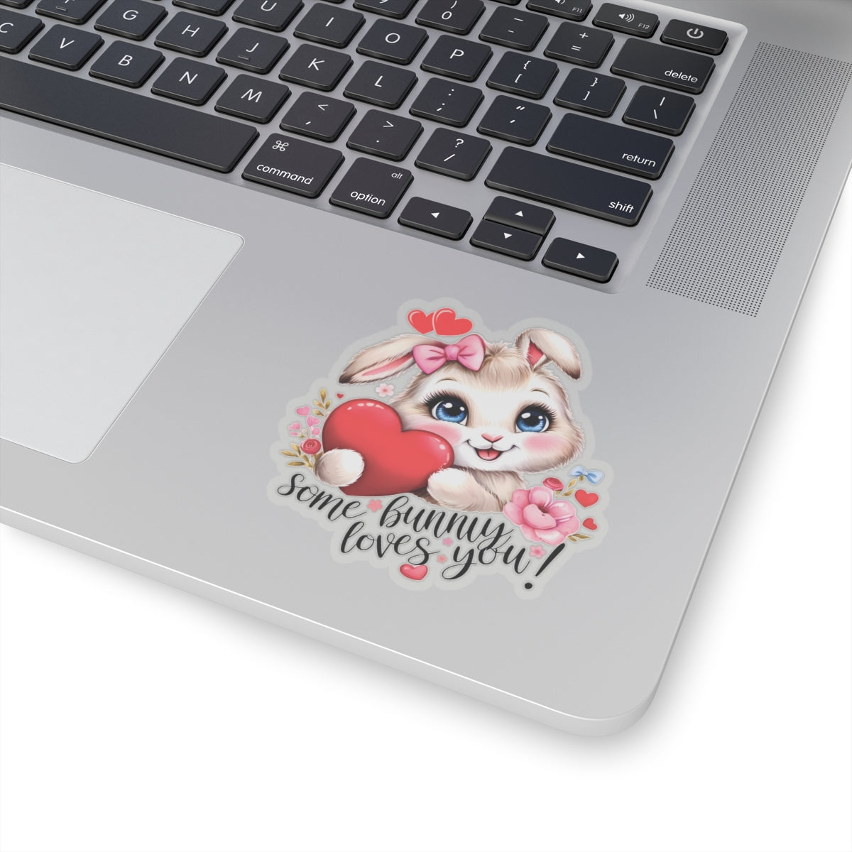 Some Bunny Loves You Sticker, Cute Bunny Valentines Gift, Romantic Pun Vinyl Decal, Waterproof Kiss Cut Laptop Water Bottle Journal Scrapbook
