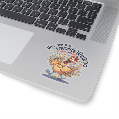 You Are My Favorite Weirdo Sticker, Funny Valentine Sticker, Cute Romantic Gift For Her Or Him, Sweet Love Quote Sticker, Laptop Planner Mug Sticker