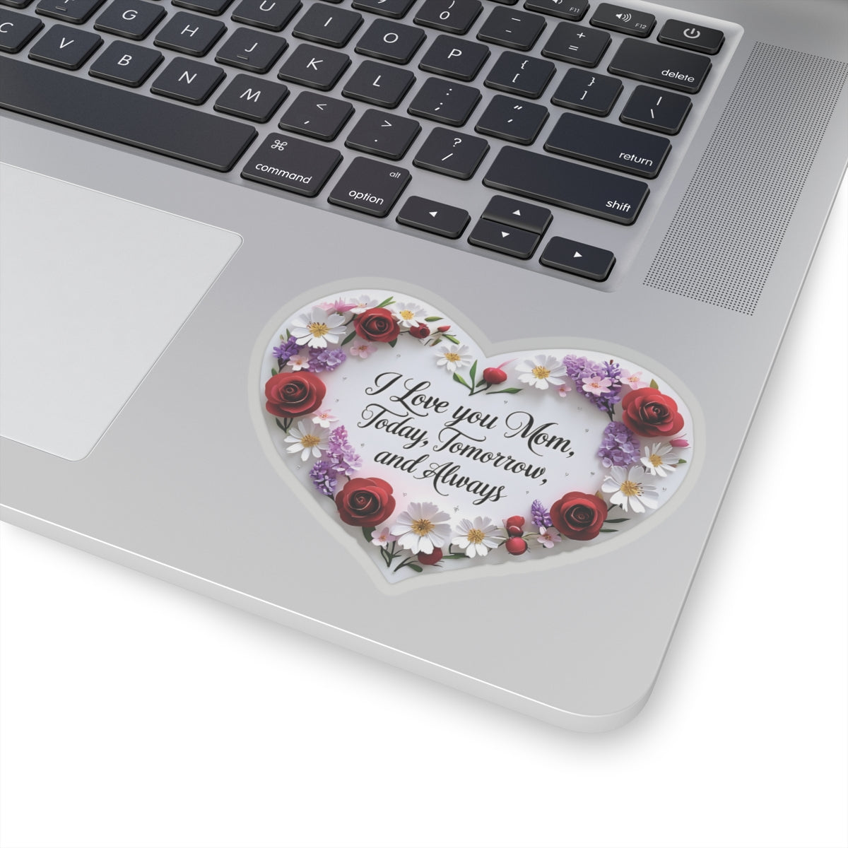 I Love You Mom Sticker Mothers Day Gift Vinyl Decal Laptop Decor, Cute Water Bottle Sticker, Mom Appreciation Gift, Heartfelt Love Gift Idea