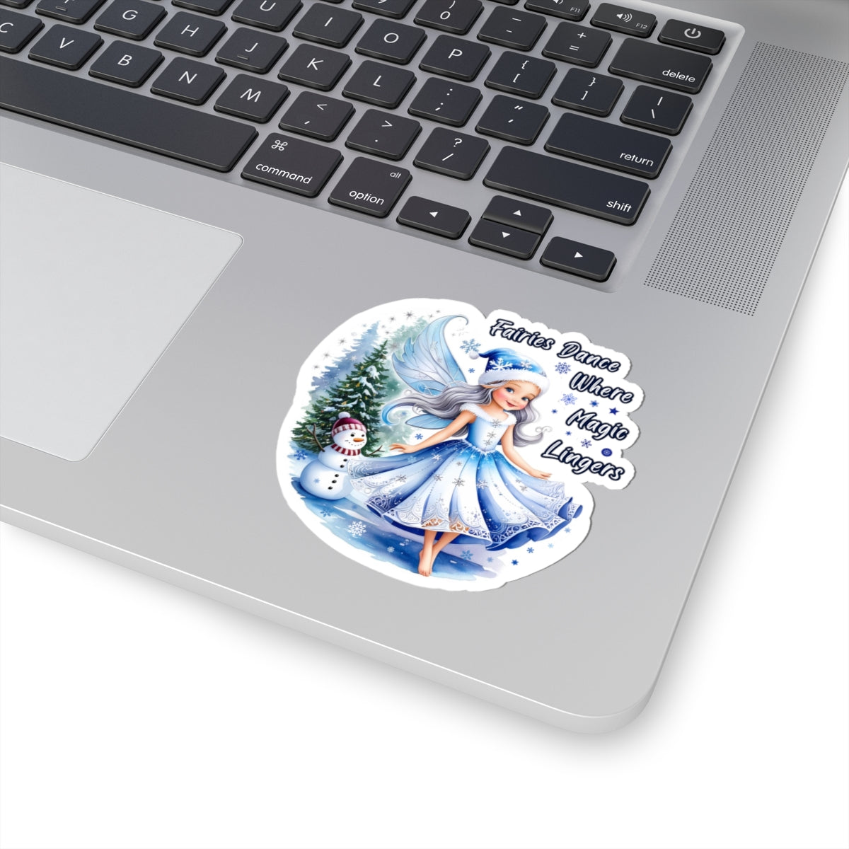 Fairies Dance Where Magic Lingers Sticker, Fantasy Fairy Vinyl Sticker, Whimsical Quote Sticker Scrapbook Sticker, Cute Laptop Sticker