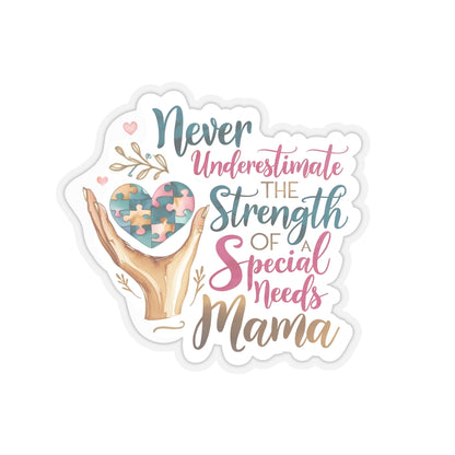 Special Needs Mama Kiss-Cut Stickers, Disability and Autism Awareness Decal Label Laptop, Mother's Day Gift