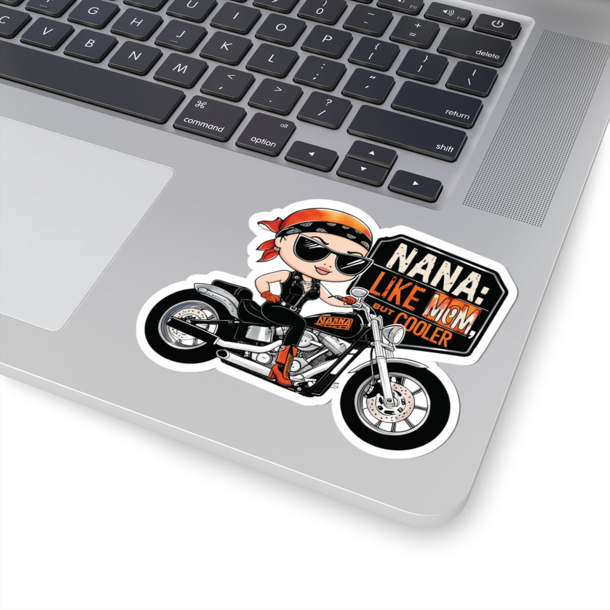 Nana Like Mom But Cooler Stickers Cool Nana Motorcycle Sticker Fun Biker Grandma Mother's Day Gift Best Grandma Ever Love Grandma Stickers