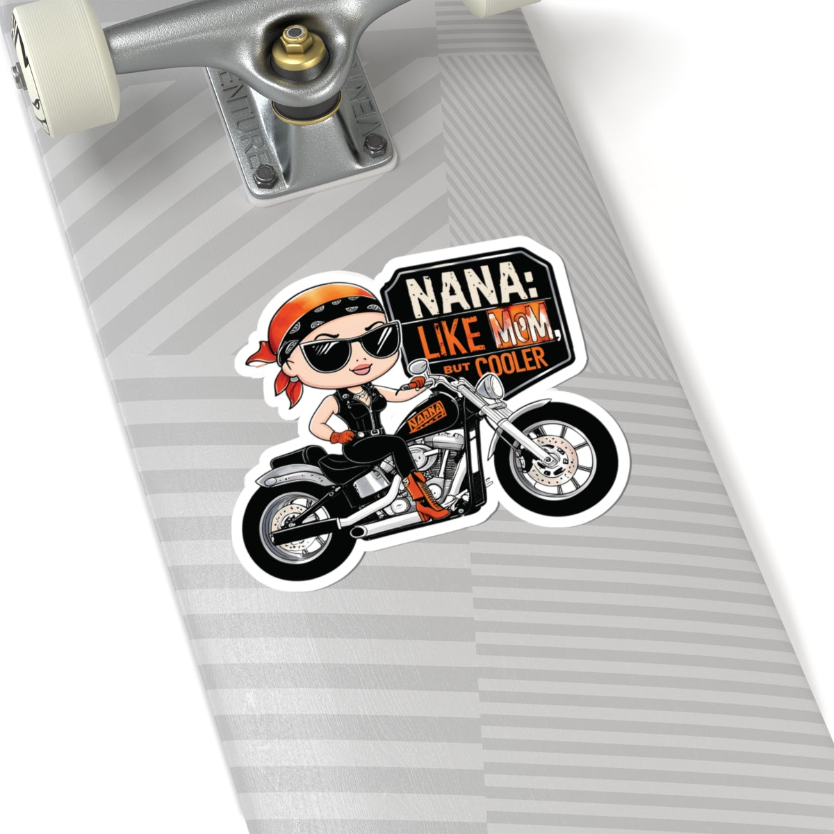 Nana Like Mom But Cooler Stickers Cool Nana Motorcycle Sticker Fun Biker Grandma Mother's Day Gift Best Grandma Ever Love Grandma Stickers