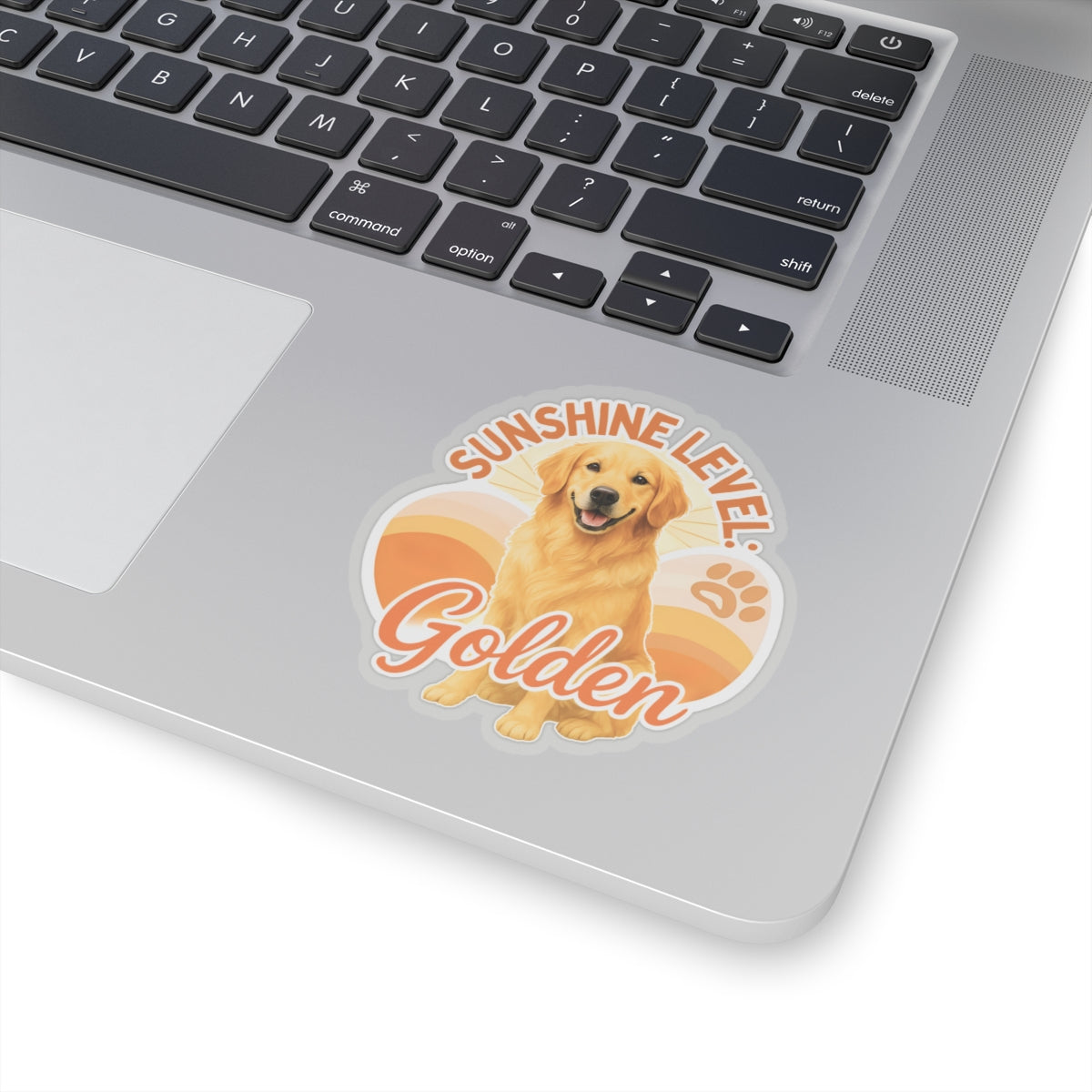 Sunshine Level: Golden Sticker, Golden Retriever Vinyl Sticker, Cute Golden Waterproof Sticker, Laptop Planner Dog Lover Gift Retriever Decal