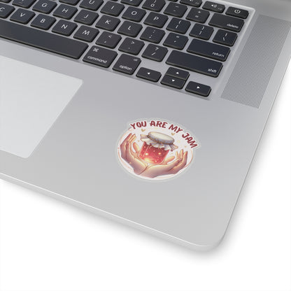 You Are My Jam Sticker, Adorable Love Sticker, Cute Food Pun Sticker, Gift For Foodie, Sweet Romantic Sticker, Scrapbook Laptop Sticker Planner