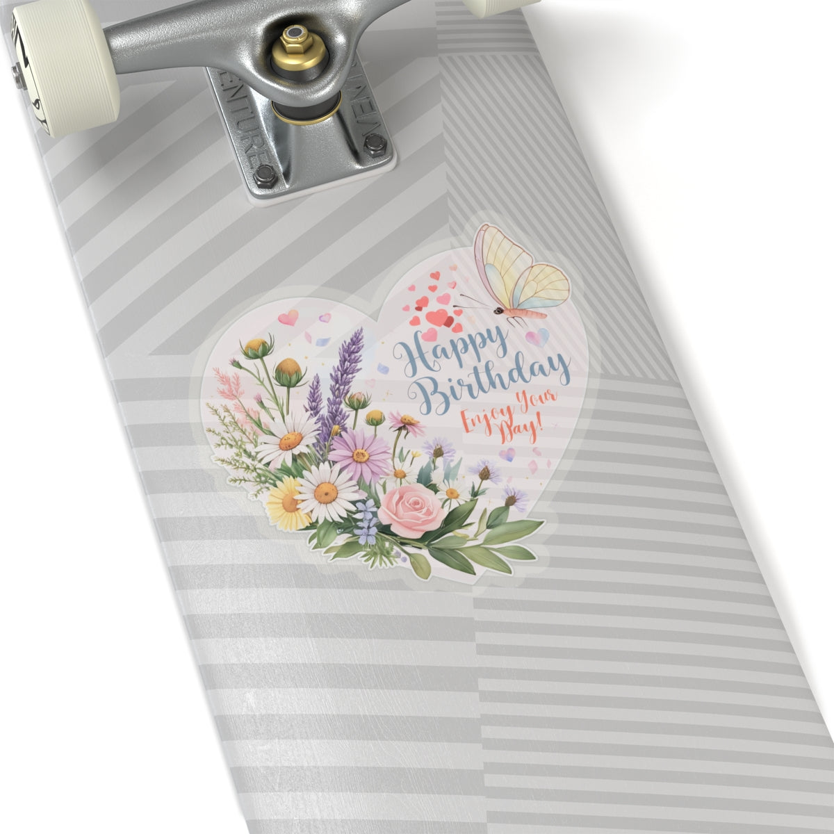 Happy Birthday Stickers, Enjoy Your Day Colorful Celebration Gift, Cute Vinyl Sticker For Friends Family Waterproof Party Favor, Cheerful Art