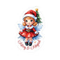 Merry Magical Fairy Stickers, Fantasy Vinyl Decal, Whimsical Pixie Art, Enchanted Holiday Sticker, Waterproof Laptop Water Bottle Decor