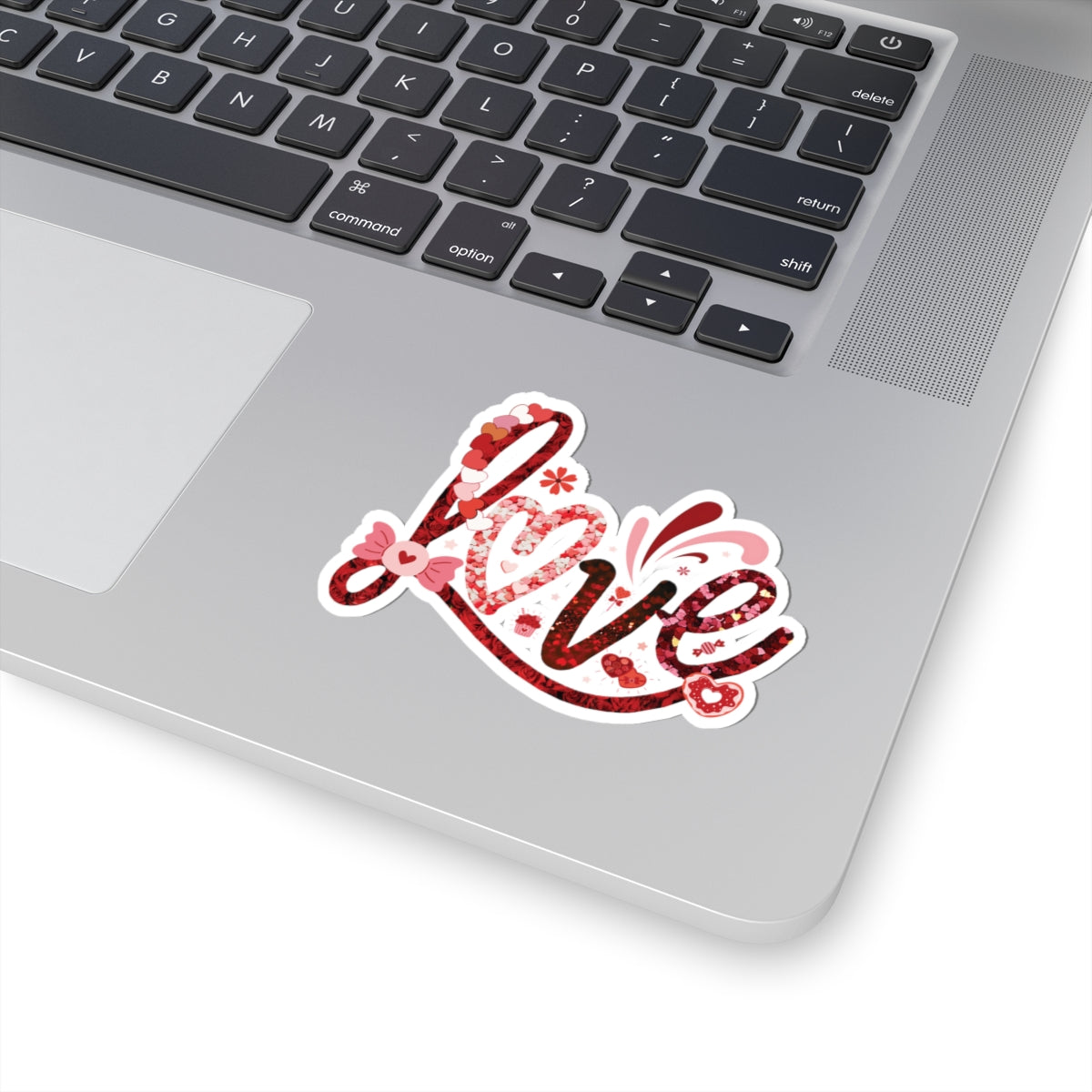 Love Sticker, Valentine's Day Gift, Colorful Heart Candy Vinyl Decal, Romantic Cute Quote, Waterproof Kiss Cut Laptop Scrapbook Water Bottle
