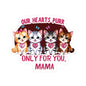 Mother's Day Sticker Our Hearts Purr Only For You, Cat Lady Gift, Cute Cat Lovers Sticker, Waterproof Vinyl Sticker, Happy Mother's Day Gift
