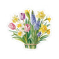 Spring Flowers Bouquet Stickers, Mother's Day Sticker Birthday Gift Label Flower Bouquet Decals Spring Garden Decor Cute Planner Stickers
