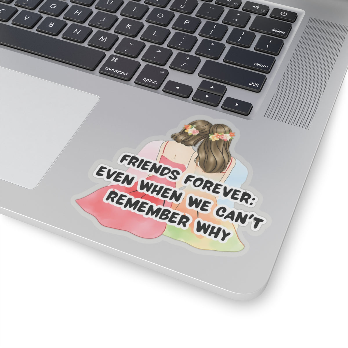 Friends Forever Vinyl Sticker – Cute Best Friend Gift, Friendship Sticker for Laptops, Water Bottles & More