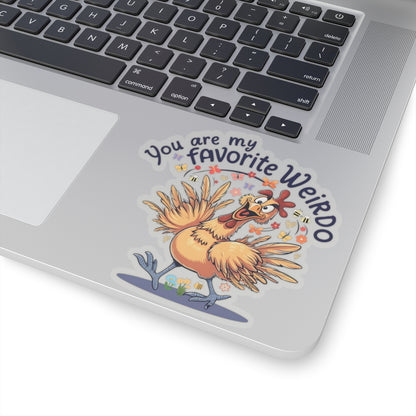 You Are My Favorite Weirdo Sticker, Funny Valentine Sticker, Cute Romantic Gift For Her Or Him, Sweet Love Quote Sticker, Laptop Planner Mug Sticker