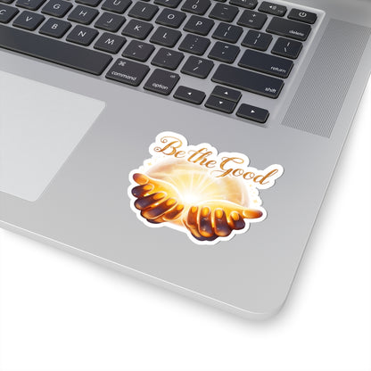 Positive Vibes Stickers, Be The Good Inspirational Decals, Motivational Quote Kiss Cut Stickers, Happy Gift Water Bottle Laptop Scrapbook Decal