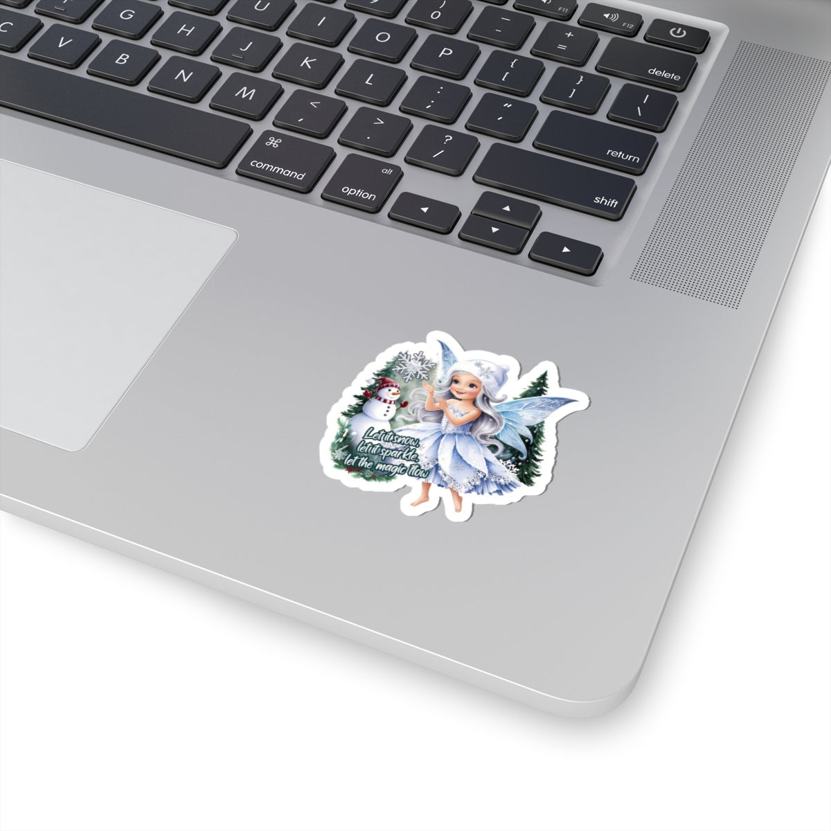 Let It Snow Let It Sparkle Sticker, Magical Holiday Sticker, Christmas Vinyl Sticker, Festive Quote Sticker, Scrapbook Sticker Cute Gift