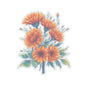 Marigold Flower Sticker, Symbol Of Strength October Birth Flower Gift, Waterproof Vinyl Decal Kiss Cut Floral Laptop Water Bottle Scrapbook