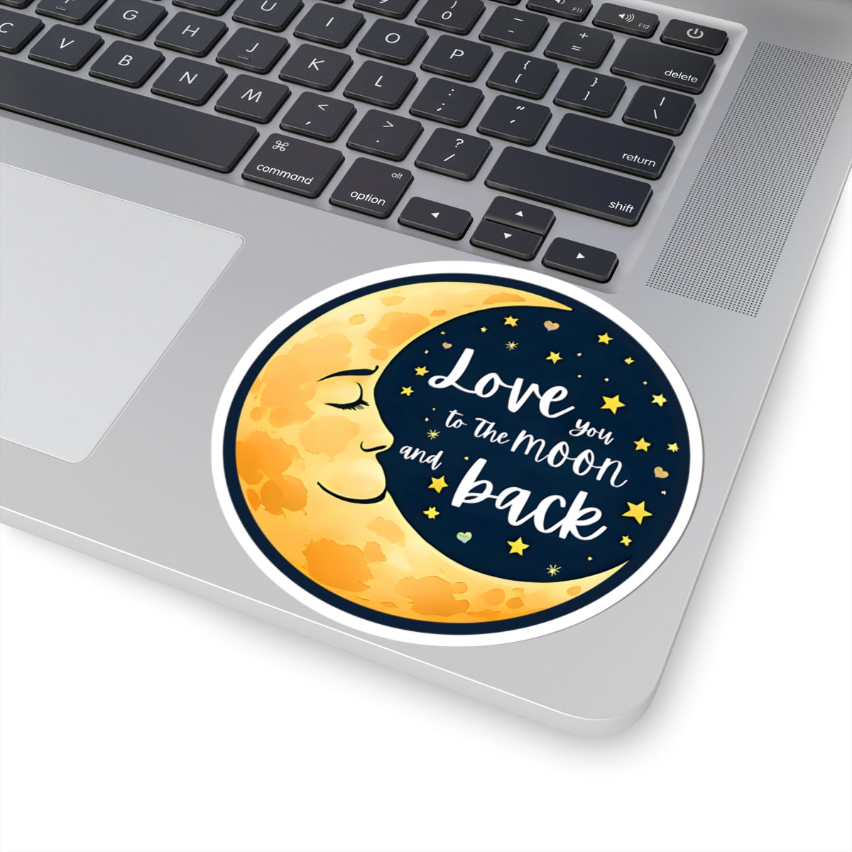 Love You To The Moon And Back Sticker, Romantic Gift For Him Or Her, Galaxy Theme Cute Couple Sticker, Space Love Vinyl Decal Celestial Art