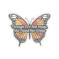 Butterfly Sticker, Through Fire And Stings She Found Her Wings Inspirational Quote, Vinyl Decal Empowerment Gift Resilience Feminine Power