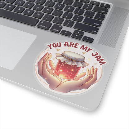 You Are My Jam Sticker, Adorable Love Sticker, Cute Food Pun Sticker, Gift For Foodie, Sweet Romantic Sticker, Scrapbook Laptop Sticker Planner