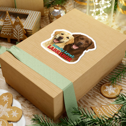 Loyalty Level Labrador Sticker Cute Dog Vinyl Decal Yellow Lab Chocolate Lab Sticker Waterproof Dog Lover Sticker Laptop Planner Sticker
