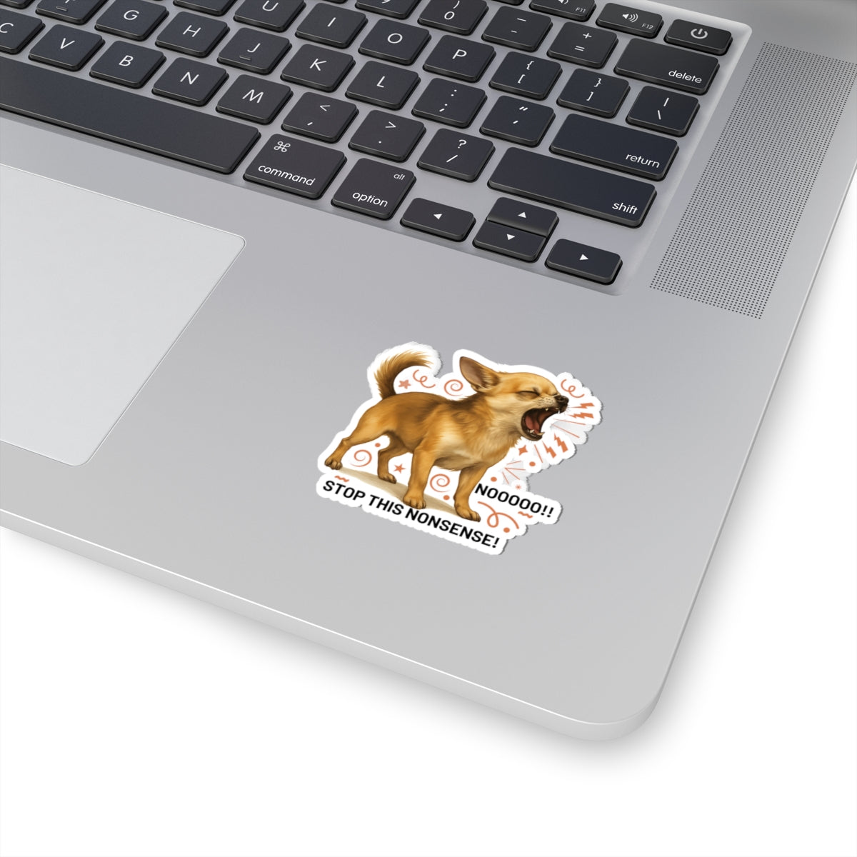 Stop This Nonsense Chihuahua Sticker, Funny Screaming Dog Vinyl Sticker, Realistic Chihuahua Yelling Cute Angry Puppy, Small Dog Drama Sticker