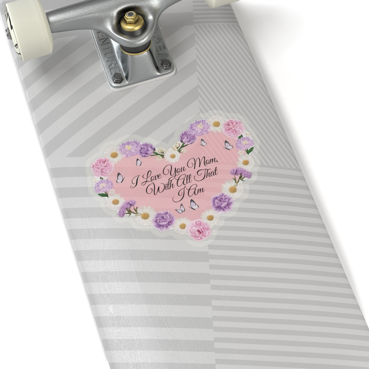 I Love You Mom With All That I Am Kiss Cut Sticker, Mother's Day Gift, Mom Appreciation Vinyl Decal, Laptop Decor Water Bottle Sticker