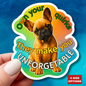 Own Your Quirks French Bulldog Vinyl Decal, Cute Dog Lover Gift Waterproof Sticker, Laptop Water Bottle Planner Funny Pet Sticker