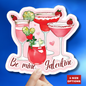 Galentine Sticker, Be Mine Cocktail Sticker, Valentines Day Gift For Her, Cute Drink Sticker, Girls Night Fun Pink Party Planner Decor Decal