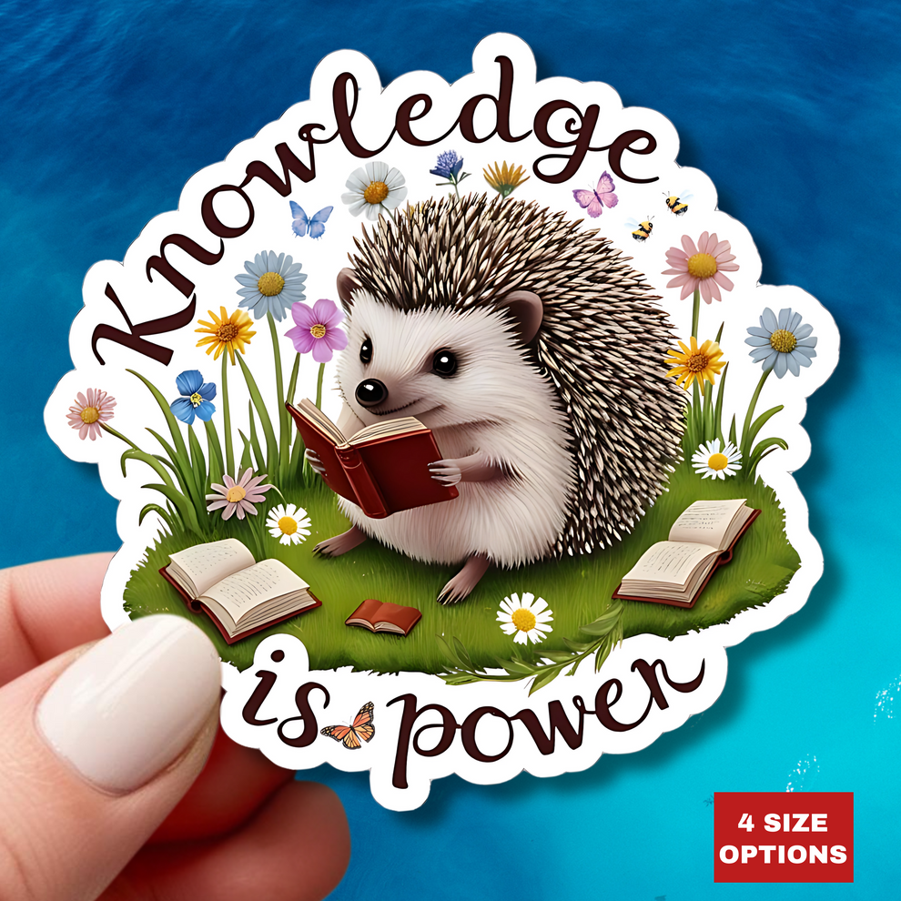 Knowledge Is Power Sticker, Teacher Appreciation Gift, Book Lover Deca ...