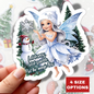Let It Snow Let It Sparkle Sticker, Magical Holiday Sticker, Christmas Vinyl Sticker, Festive Quote Sticker, Scrapbook Sticker Cute Gift
