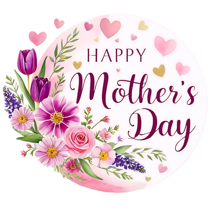Happy Mothers Day Sticker, Mothers Day Gift, Mom Appreciation Vinyl Decal, Kiss Cut Sticker -Laptop Decor Water Bottle Sticker, Mothers Day Decal