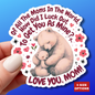 Happy Mother's Day Sticker Love You Mom Vinyl Decal Cute Gift For Mom Scrapbooking Sticker Laptop Decor Journal Sticker Mom Appreciation