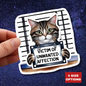 Victim Of Unwanted Affection Cat Kiss Cut Sticker Laptop Decor Water Bottle Sticker